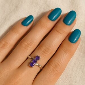 Sterling Silver Amethyst Ring – Size 5